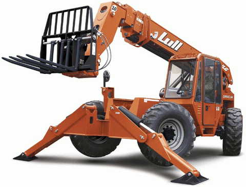 DIESEL LULL - 1044C-54 SERIES II 54 FEET TELEHANDLER, 10,000 LBS CAP.