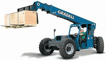 DIESEL GRADALL - G6-42P 42 FEET, TELEHANDLER, 6,000 LBS CAP.