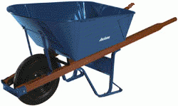 METAL TRAY JACKSON - M11FFBB CONTRACTOR WHEELBARROW, SOLID TIRE