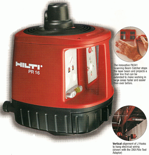 LEVEL HILTI - PR16 LASER LEVELS